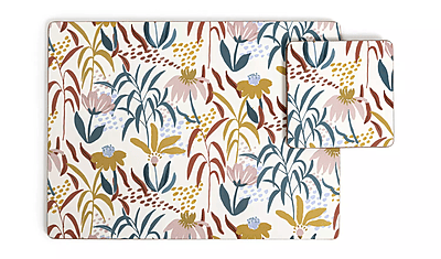 Habitat Floral Ripple Placemat & Coaster