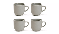 Habitat Matte Mug 4Pk Grey Habitat Matte Mug 4Pk Grey