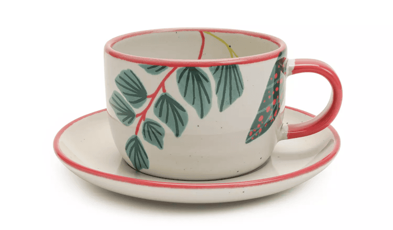 Habitat Kew Tea Cup And Saucer Habitat Kew Tea Cup And Saucer