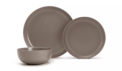 Habitat Matte 12Pc Dinner Set Mushroom