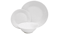 Home 12Pc White Porcelain Dinner Set Home 12Pc White Porcelain Dinner Set