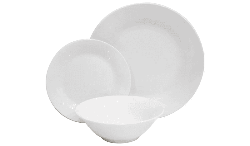 Home 12Pc White Porcelain Dinner Set Home 12Pc White Porcelain Dinner Set