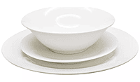 Home 12Pc White Porcelain Dinner Set Home 12Pc White Porcelain Dinner Set