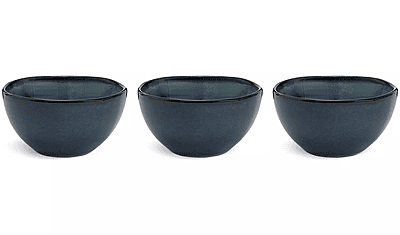 Habitat Navy Reactive 3Pk Nibble Bowls