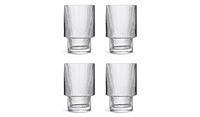 Habitat Clear Ribbed Tumbler 4 Pk Habitat Clear Ribbed Tumbler 4 Pk