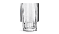 Habitat Clear Ribbed Tumbler 4 Pk Habitat Clear Ribbed Tumbler 4 Pk