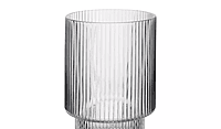 Habitat Clear Ribbed Tumbler 4 Pk Habitat Clear Ribbed Tumbler 4 Pk