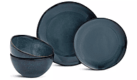 Habitat Navy Reactive 12Pc Dinner Set Habitat Navy Reactive 12Pc Dinner Set