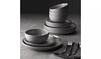 Grey Matte 12Pc Dinnerset Grey Matte 12Pc Dinnerset