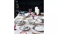 Habitat Monochrome Decal 12Pc Dinner Set Habitat Monochrome Decal 12Pc Dinner Set