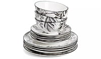 Habitat Monochrome Decal 12Pc Dinner Set Habitat Monochrome Decal 12Pc Dinner Set