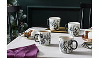 Habitat Monochrome Decal 4Pk Mugs Habitat Monochrome Decal 4Pk Mugs