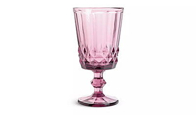 Habitat Plum Pressed Wine Glass 4Pk