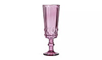 Habitat Plum Pressed Champagne Glass 4 Habitat Plum Pressed Champagne Glass 4