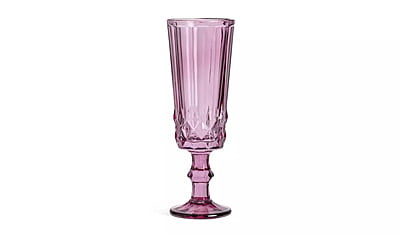 Habitat Plum Pressed Champagne Glass 4