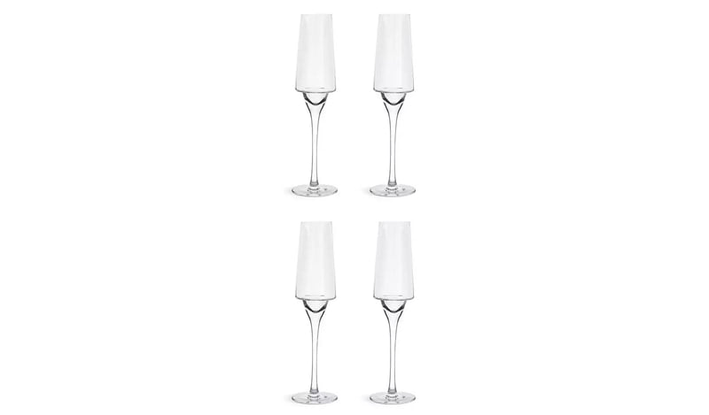 Habitat Sahara Clear Prosecco Glass 4Pk Habitat Sahara Clear Prosecco Glass 4Pk