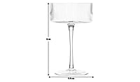 Habitat Ribbed Set of 4 Champagne Coupe Glasses Habitat Ribbed Set of 4 Champagne Coupe Glasses