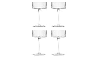 Habitat Ribbed Set of 4 Champagne Coupe Glasses Habitat Ribbed Set of 4 Champagne Coupe Glasses
