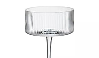 Habitat Ribbed Set of 4 Champagne Coupe Glasses Habitat Ribbed Set of 4 Champagne Coupe Glasses
