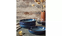 Habitat Navy Reactive 4Pk Pasta Bowls Habitat Navy Reactive 4Pk Pasta Bowls