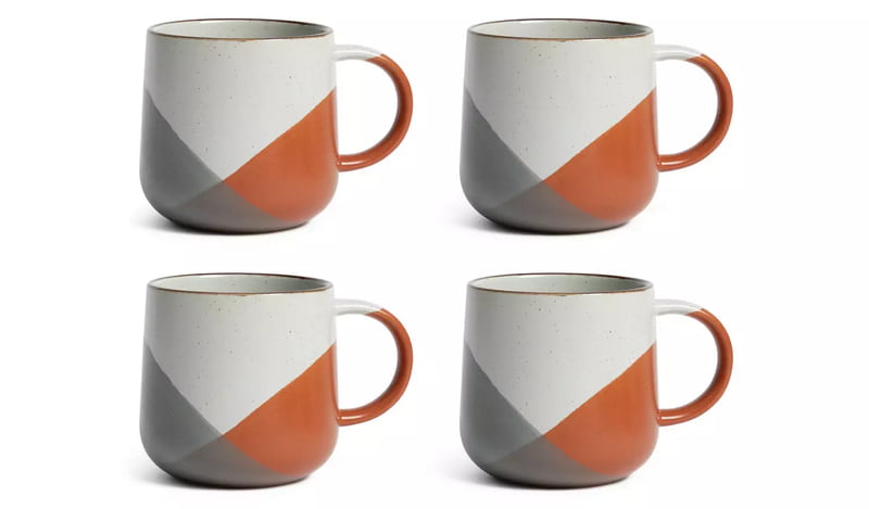 Habitat Dipped Speckle Mug 4Pk Habitat Dipped Speckle Mug 4Pk