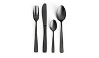 Habitat Satin Black 16Pc Cutlery Set Habitat Satin Black 16Pc Cutlery Set