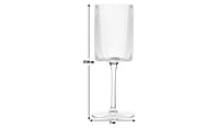 Habitat Clear Ribbed Wine Glass 4Pk Habitat Clear Ribbed Wine Glass 4Pk
