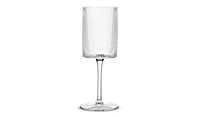 Habitat Clear Ribbed Wine Glass 4Pk Habitat Clear Ribbed Wine Glass 4Pk