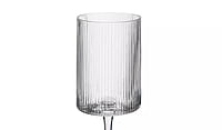 Habitat Clear Ribbed Wine Glass 4Pk Habitat Clear Ribbed Wine Glass 4Pk