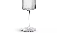 Habitat Clear Ribbed Wine Glass 4Pk Habitat Clear Ribbed Wine Glass 4Pk