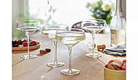 Habitat Sahara Clear Champagne Coupe 4Pk Habitat Sahara Clear Champagne Coupe 4Pk