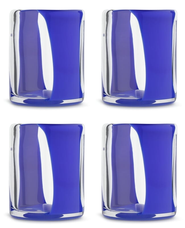 Habitat Mediterranean Tumbler 4Pk Blue Habitat Mediterranean Tumbler 4Pk Blue