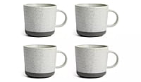 Habitat Textured Ripple Mug 4Pk Chalk Habitat Textured Ripple Mug 4Pk Chalk