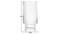 Habitat Clear Ribbed Hi Ball 4Pk Habitat Clear Ribbed Hi Ball 4Pk