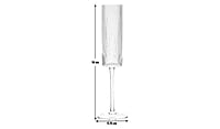 Habitat Clear Ribbed Champagne Flute 4Pk Habitat Clear Ribbed Champagne Flute 4Pk