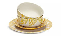 Habitat Block Print 12Pc Dinner Set Habitat Block Print 12Pc Dinner Set