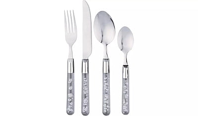 Hm Bubble 16Pc  Cutlery Set Clear