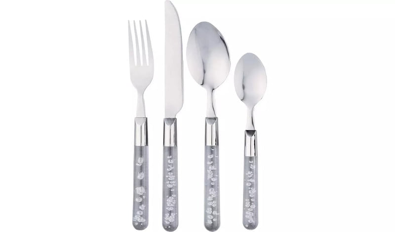 Hm Bubble 16Pc Cutlery Set Clear Hm Bubble 16Pc Cutlery Set Clear