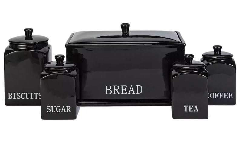 Ah New Bistro 5Pc Set Black Ah New Bistro 5Pc Set Black