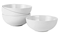 Ah White Porcelain Cereal Bowl 4Pk Ah White Porcelain Cereal Bowl 4Pk