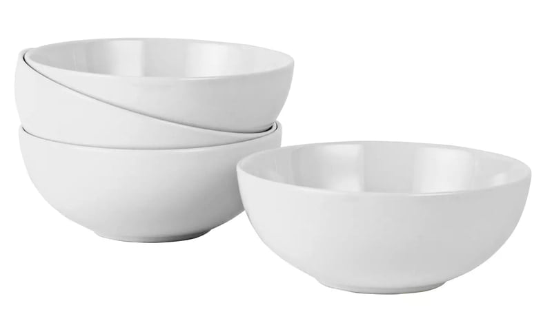 Ah White Porcelain Cereal Bowl 4Pk Ah White Porcelain Cereal Bowl 4Pk