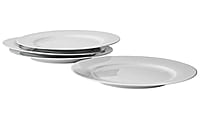 Ah White Porcelain Dinner Plate 4Pk Ah White Porcelain Dinner Plate 4Pk