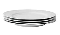 Ah White Porcelain Dinner Plate 4Pk Ah White Porcelain Dinner Plate 4Pk