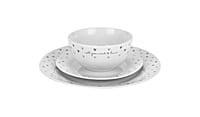 Ah New Grey Hearts 12Pc Dinner Set Ah New Grey Hearts 12Pc Dinner Set