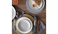 Ah Grey Stoneware 12Pc Dinner Set Ah Grey Stoneware 12Pc Dinner Set