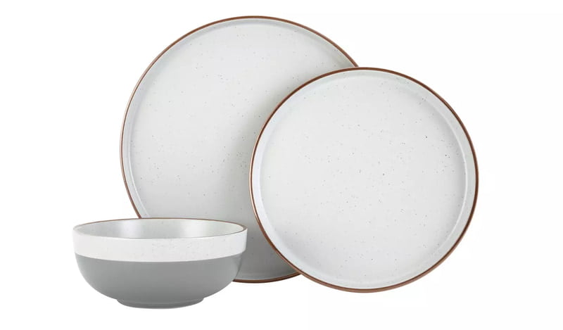 Home Loft Living Grey Speckle Dinner Set Home Loft Living Grey Speckle Dinner Set