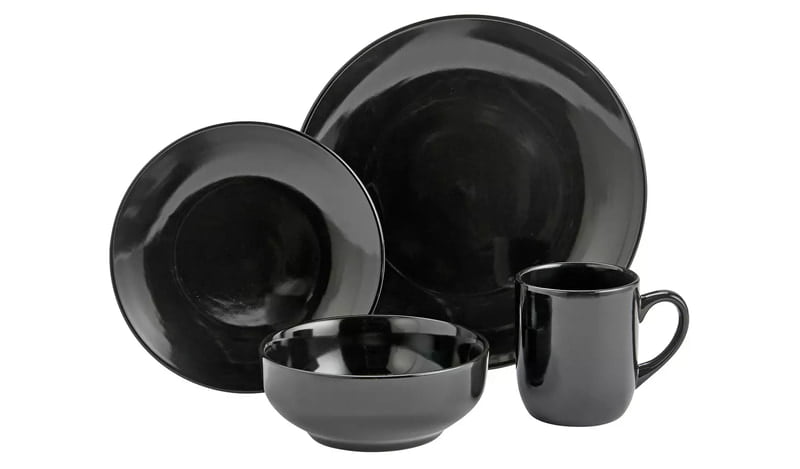 Ah Black Bosa Round Dinner Set 16Pc Ah Black Bosa Round Dinner Set 16Pc
