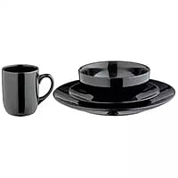 Ah Black Bosa Round Dinner Set 16Pc Ah Black Bosa Round Dinner Set 16Pc