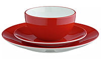Ah Red Stoneware 12Pc Dinner Set Ah Red Stoneware 12Pc Dinner Set