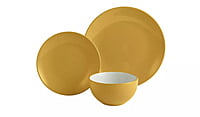 Ah Mustard Stoneware 12Pc Dinner Set Ah Mustard Stoneware 12Pc Dinner Set